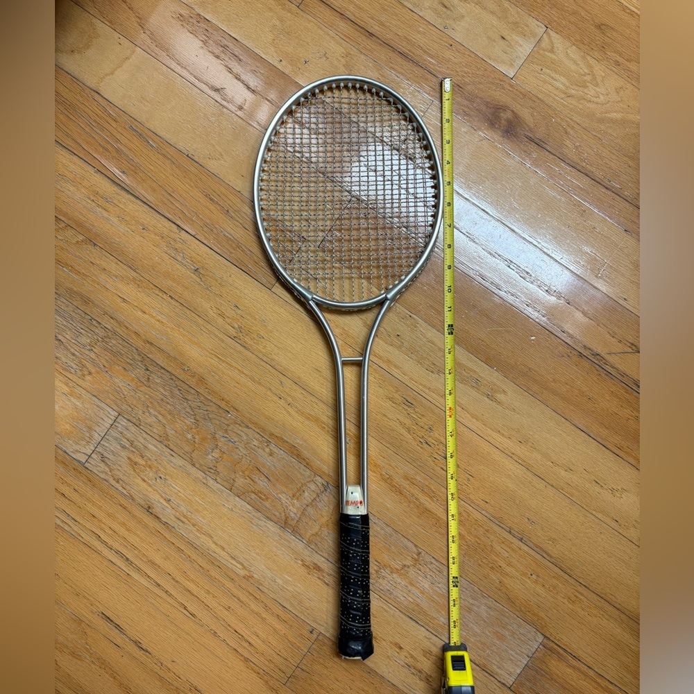 Vintage Tempo Tennis Racket with Black Grip